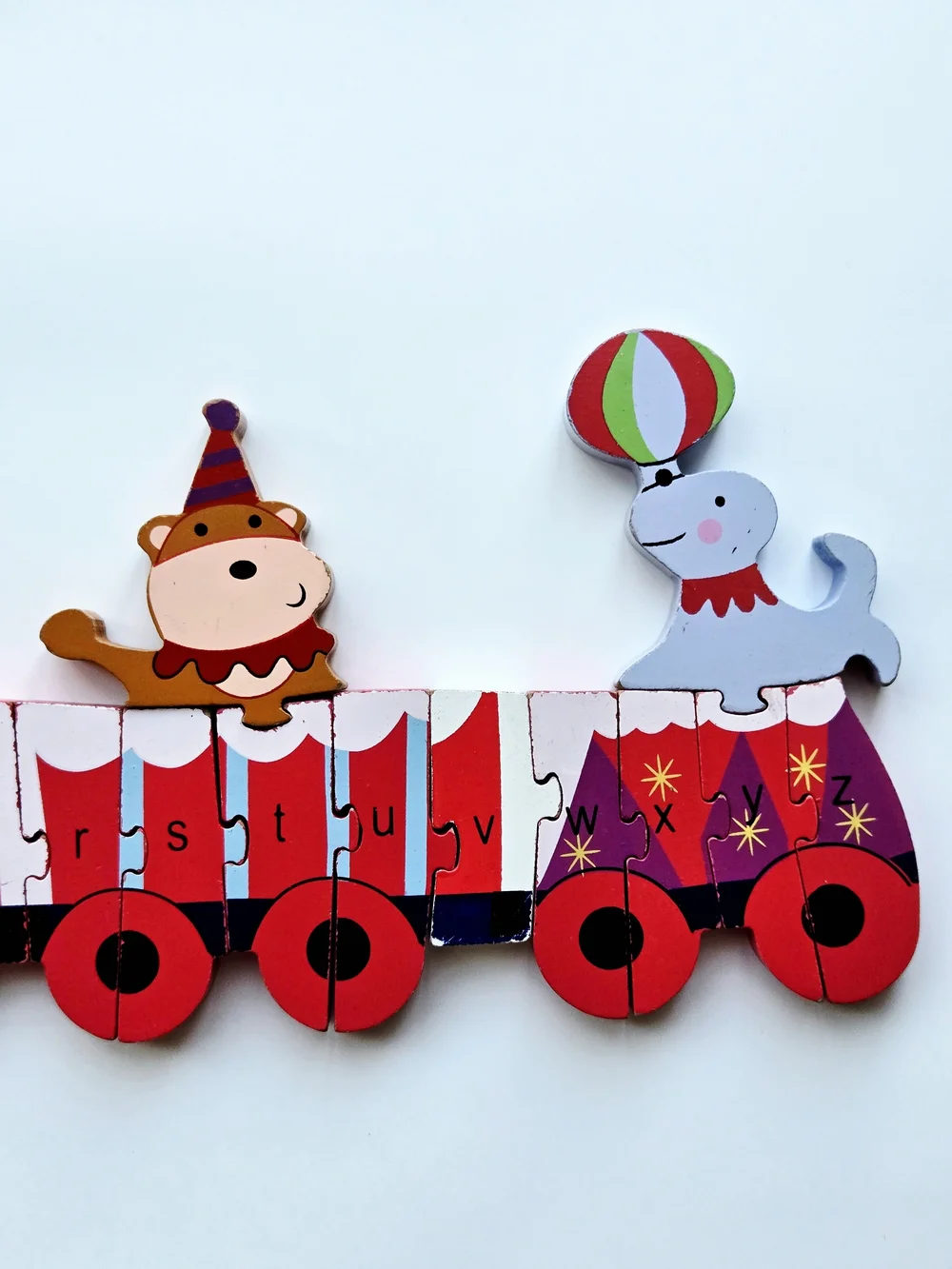 Orange Tree Toys Wooden Alphabet Circus Train Jigsaw Puzzle 🎪🚂